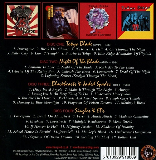 TOKYO BLADE (UK) / Knights Of The Blade (4CD box set)