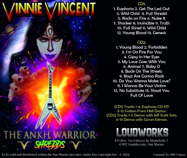 VINNIE VINCENT/EUPHORIA〜EXPANDED EDITION Vinnie Vincent – Euphoria – Lathe Cut (Transparent, 10