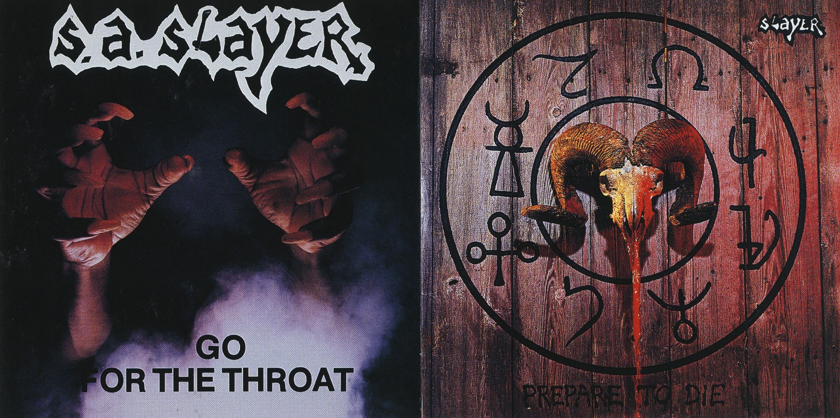 S.A. SLAYER (US/Texas) / Prepare To Die + Go For The Throat (collector's item)