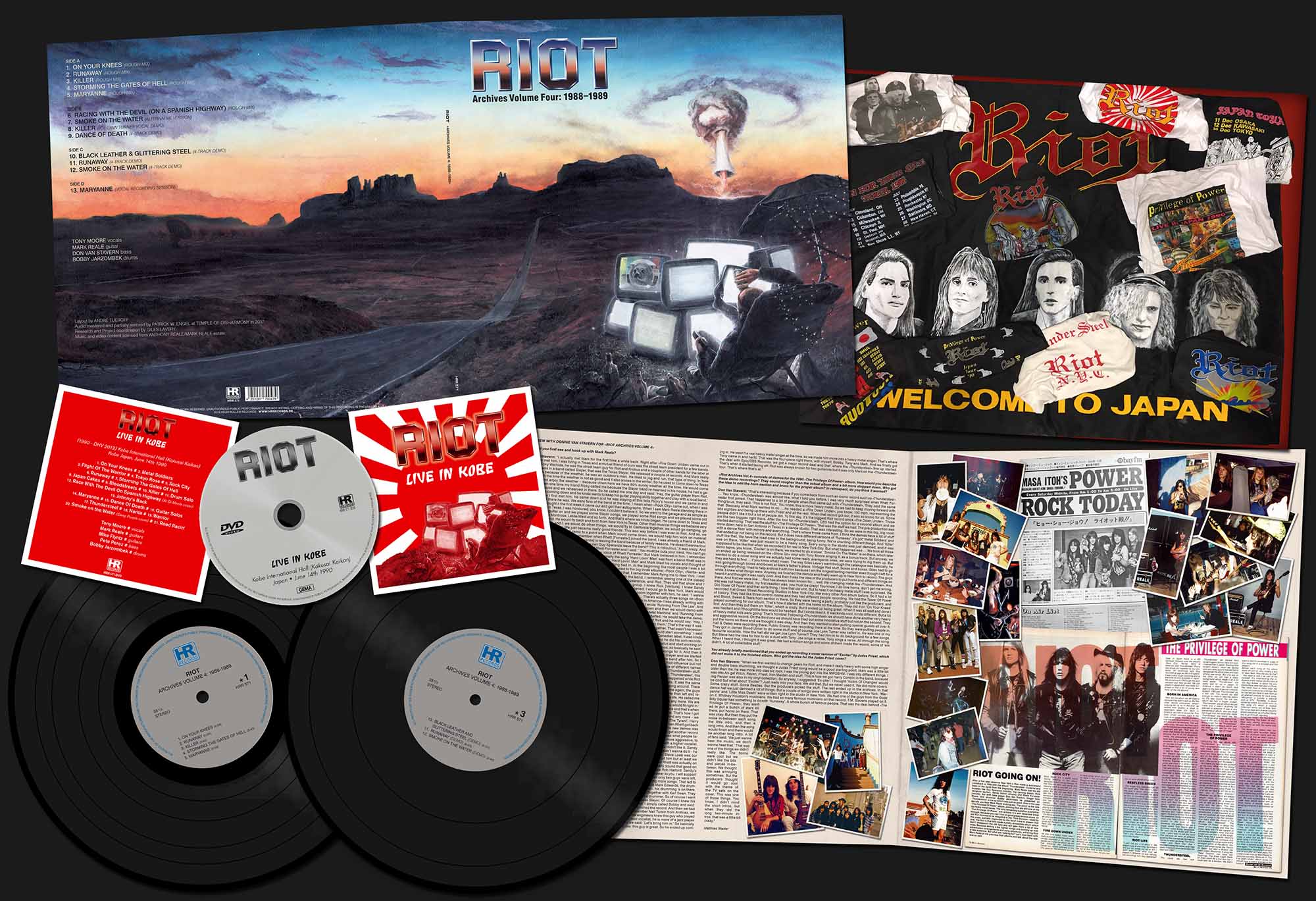 RIOT (US) / Archives Volume 4: 1988-1989 (12"DLP+DVD)