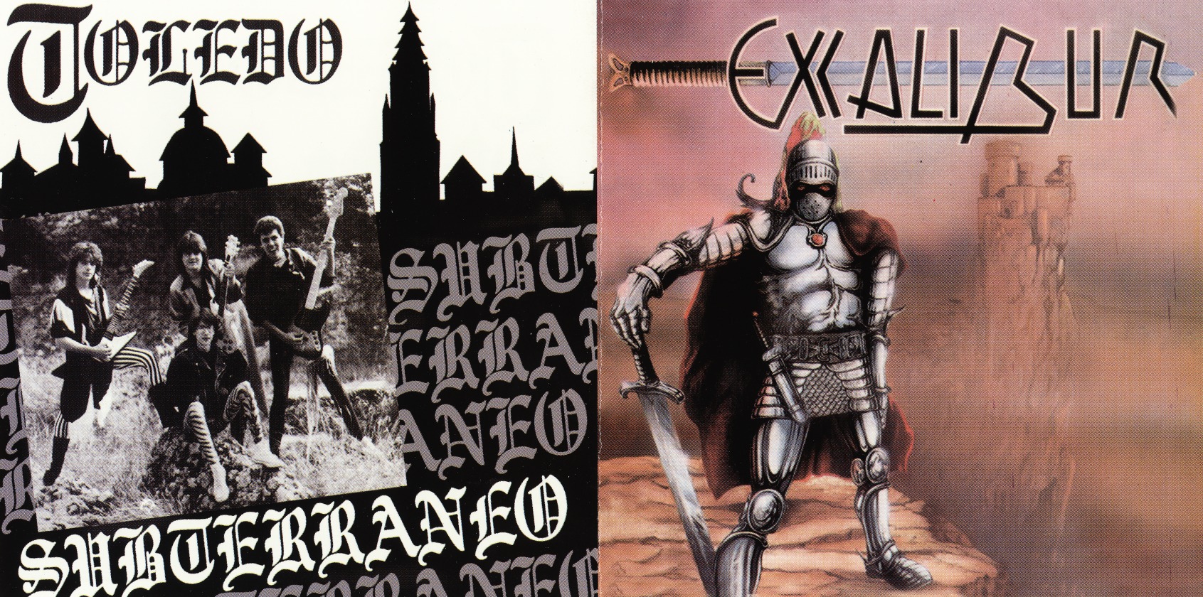 EXCALIBUR (Spain) & SUBTERRANEO (Spain) / Generacion Maldita & Toledo (collector's item)