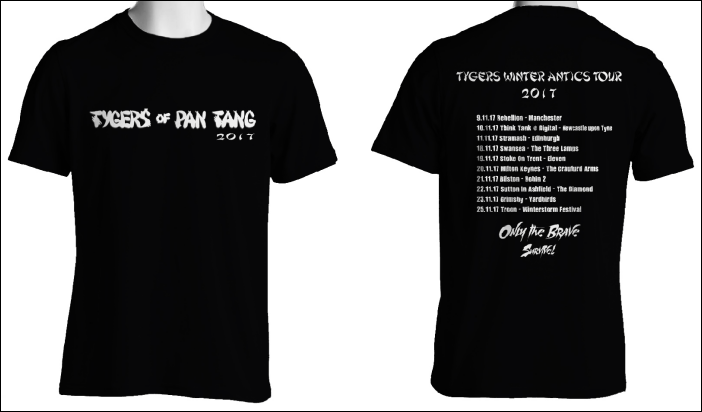 TYGERS OF PAN TANG (UK) / 2017 UK Tour T-shirt