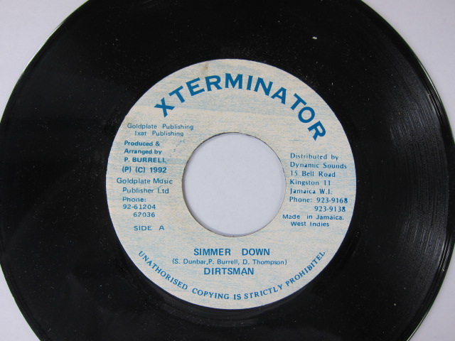 DIRTS MAN / SIMMER DOWN / MUSLIM RIDDIM / XTERMINATOR