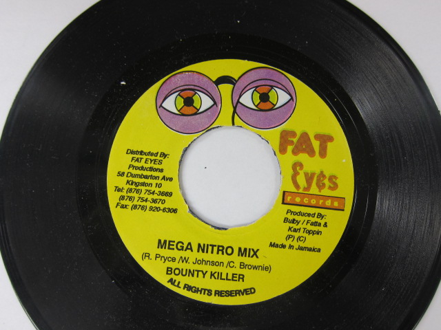 BOUNTY KILLER / MEGA NITRO MIX / HOT WAX RIDDIM / FAT EYES