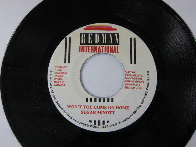 SUGAR MINOTT / WONT YOU COME HOME / QUEEN OF THE MINSTREL RIDDIM / RED MAN