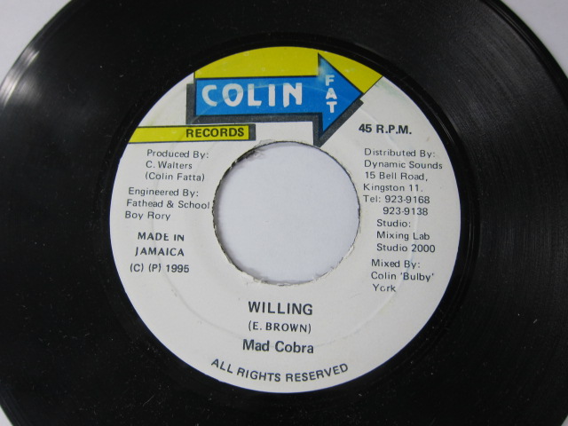 COBRA / WILLING / NATURAL RIDDIM / COLIN FAT