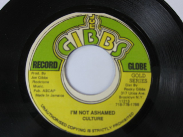 CULTURE / I'M NOT ASHAMED / JOE GIBBS