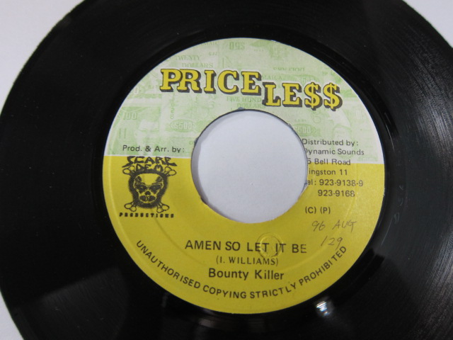 BOUNTY KILLER / AMEN SO LET IT BE / SCARE DEM RIDDIM / PRICELESS