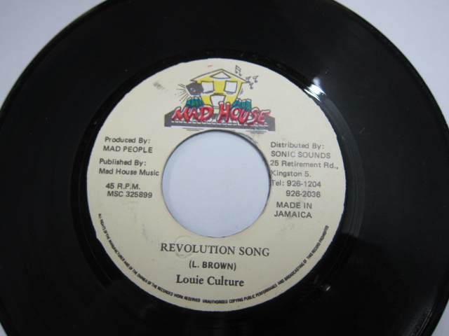 LOUIE CULTURE / REVOLUTION SONG / GANGSTERS ANTHEM　RIDDIM / MAD HOUSE