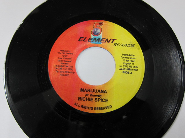 RICHIE SPICE / MARIJUANA / I SWEAR RIDDIM / ELEMENT RECORDS