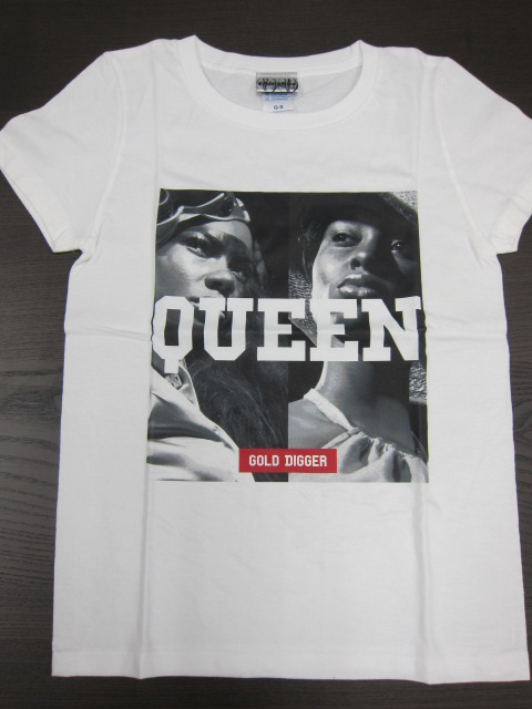 Description Tシャツ QUEEN 白(GL)