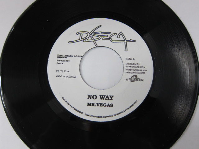 Aside MR.VEGAS / NO WAY / Bside AIDONIA / DWEET / DANCEHALL AGAIN RIDDIM / DASECA