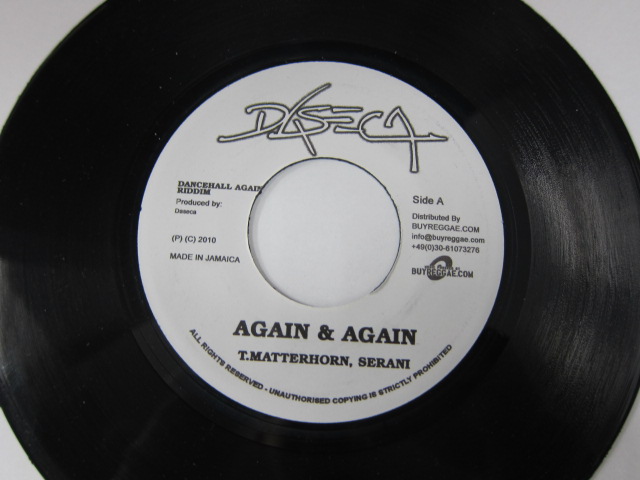 Aside TONNY MATTERHORN & SERANI / AGAIN AGAIN / Bside FUTURE FAMBO / FROM WHEN / DANCEHALL AGAIN RIDDIM / DASECA