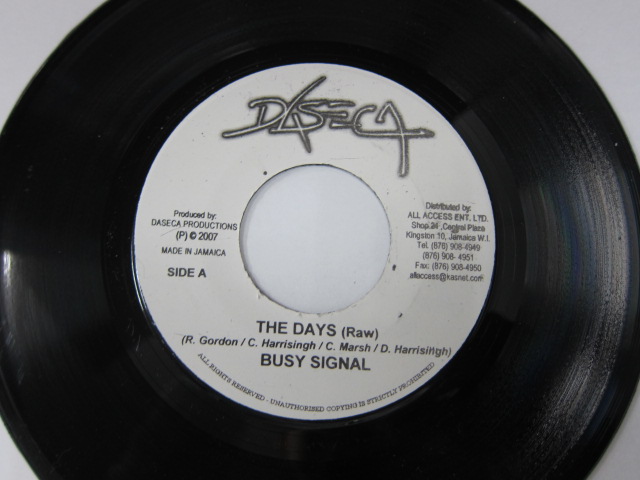 BUSY SIGNAL / THE DAYS / DASECA 