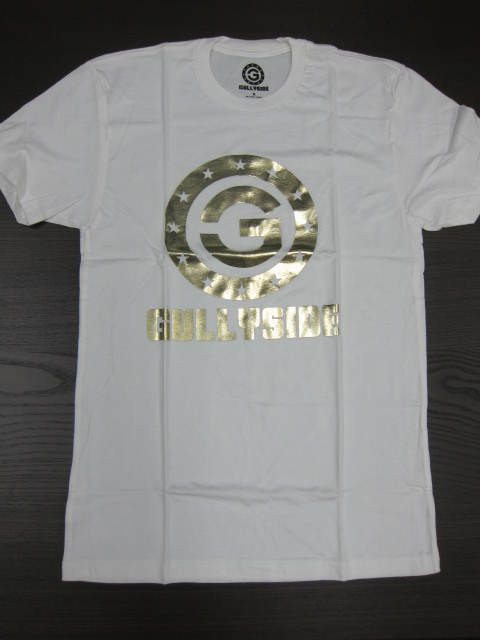 GULLY SIDE T-SHIRTS （WHITE × GOLD） Sサイズ