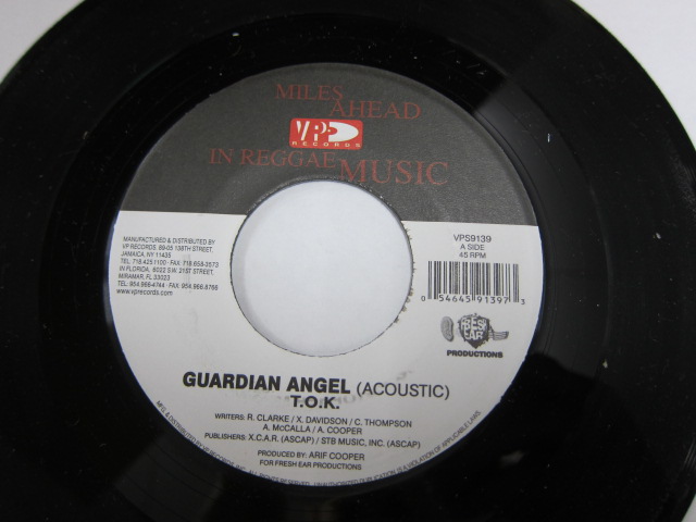 Aside T.O.K / GUARDIAN ANGEL / Bside CHRISTOPHER MARTIN / TAKE MY LOVE / GUARDIAN ANGEL [ACOUSTIC] / V.P.RECORDS