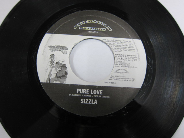 Aside SIZZLA / PURE LOVE / Bside DR.RING DING / DOCTORS DARLING / DOCTORS DARLING RIDDIM / GERMAICAN RECORDS