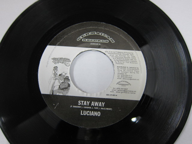 Aside LUCIANO / STAY AWAY / Bside TURBULENCE / LIFE IS NOT A GAME / DOCTORS DARLING RIDDIM / GERMAICAN RECORDS