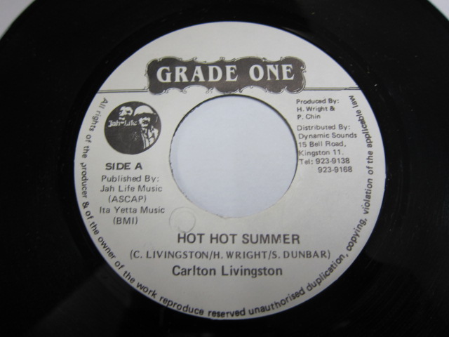 CARLTON LIVINGSTON / HOT HOT SUMMER / SITTING AND WATCHING RIDDIM / GRADE ONE