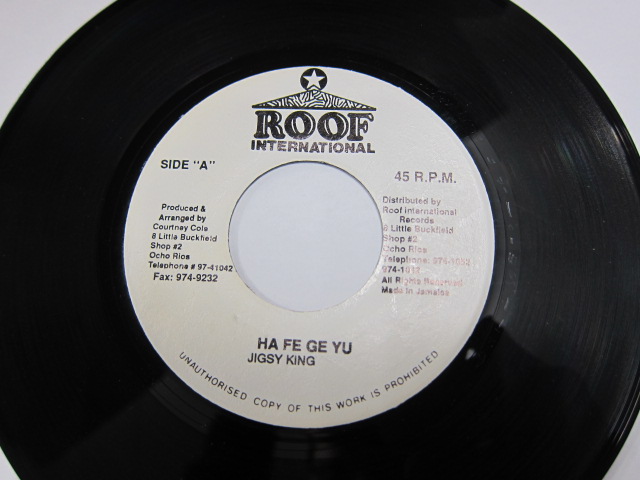 JIGSY KING / HA FE GE YU / BIG IT UP RIDDIM / ROOF INTERNATIONAL