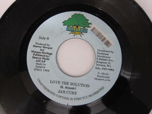Aside JAH CURE / LOVE IS SOLUTION / Bside MILITARY MAN / GIVE THANKS / JAH JAH CITY RIDDIM / HMG