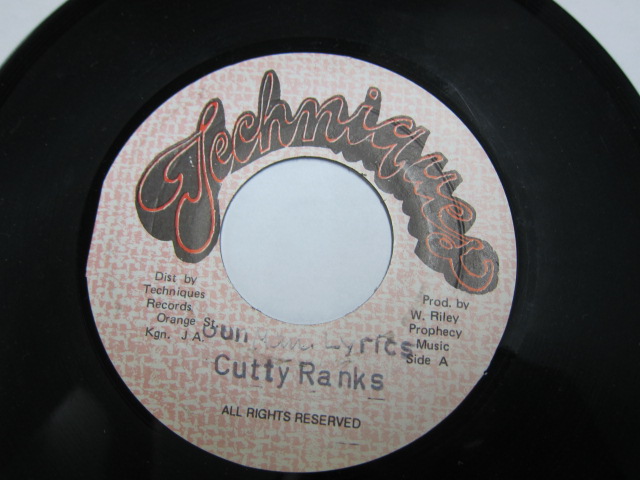 CUTTY RANKS / GUNMAN LYRICS / THINGS & TIME RIDDIM / TECHNIQUES