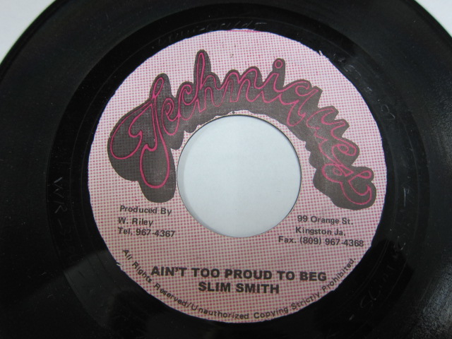 SLIM SMITH / AIN'T TOO PROUD TO BEG / TECHNIQUES 