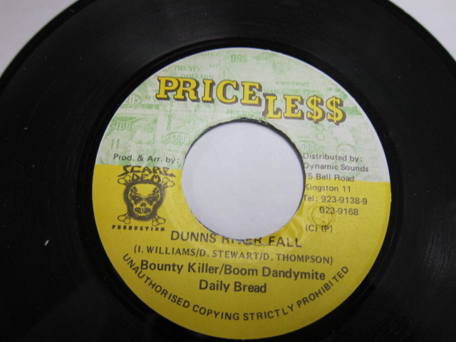 B.KILLER , B.DYNAMITE , DAILY BREAD / DUNNS RIVER FALL / KOLOKO RIDDIM / PRICELESS