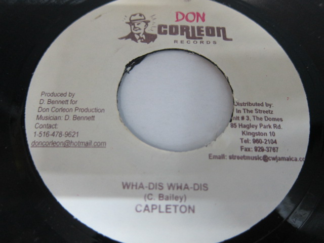  CAPLETON / WHA-DIS WHA-DIS / FOUNDATION RIDDIM / DON CORLEON RECORDS