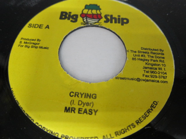Aside MR.EASY / CRYING / Bside HAWKEYE / BUN / POWER CUT RIDDIM / BIG SHIP