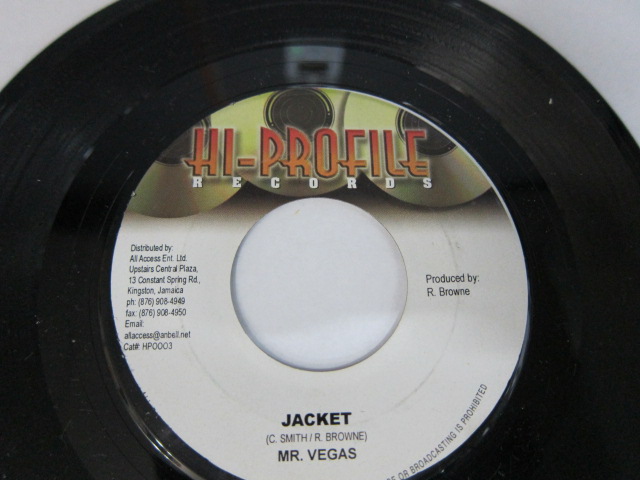 MR. VEGAS / JACKET / BADDIS RIDDIM / HI-PROFILE