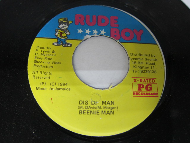 BEENIE MAN / DIS DI MAN / TALK ABOUT LOVE RIDDIM / RUDE BOY