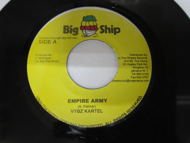 Aside VYBZ KARTEL / EMPIRE ARMY / Bside CHINO / INNA DEM PLACE / BIG SHIP 