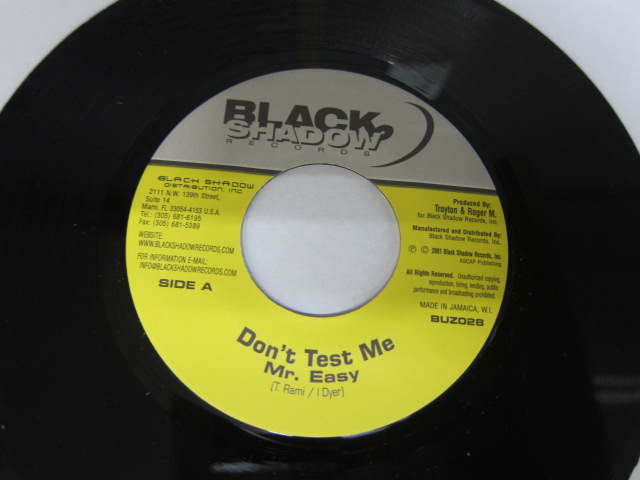 MR.EASY / DON'T TEST ME / THE BUZZ RIDDIM / BLACK SHADOW