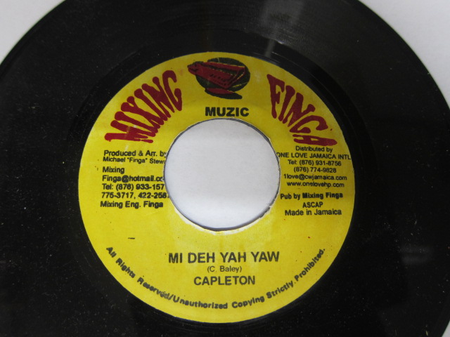 CAPLETON / MI DEH YAH YAW / MIXING FINGA