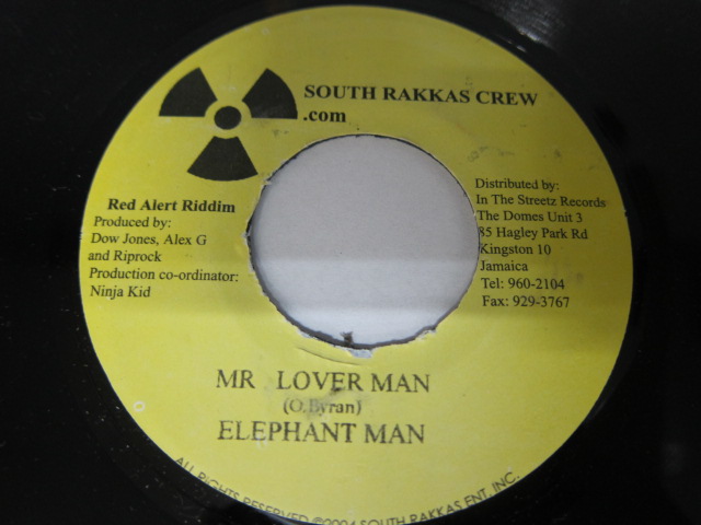 ELEPHANT MAN / MR.LOVER MAN / CLAPPAS RIDDIM / SOUTH RAKKAS CREW