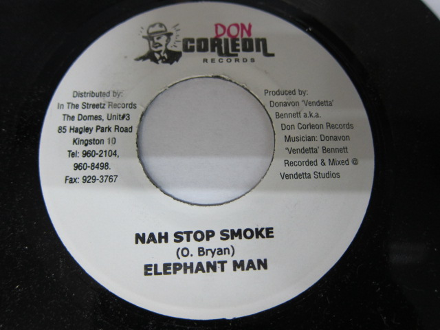 ELEPHANT MAN / NAH STOP SMOKE / TRI FECTA RIDDIM / DON CORLEON RECORDS