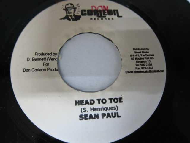 SEAN PAUL / HEAD TO TOE / TRI FECTA RIDDIM / DON CORLEON RECORDS