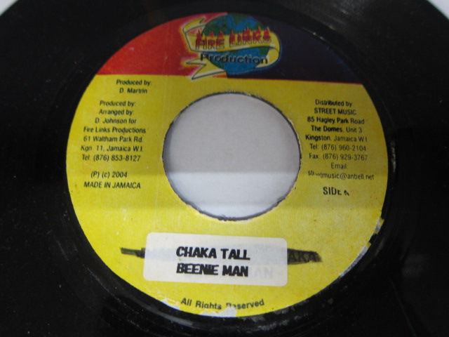 BEENIE MAN / CHAKA TALK / MAD INSTRUMENTS RIDDIM / FIRE LINKS