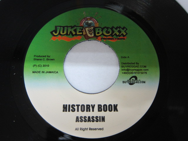 ASSASSIN / HISTORY BOOK / Bside ELEPHANT MAN / WHINE / BOOPS RIDDIM / JUKE BOXX