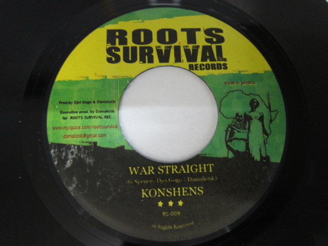 Aside KONSHENS / WAR STRAIGHT / Bside YT / INNA JAMAICA / PROTECTION RIDDIM / ROOTS SURVIVAL
