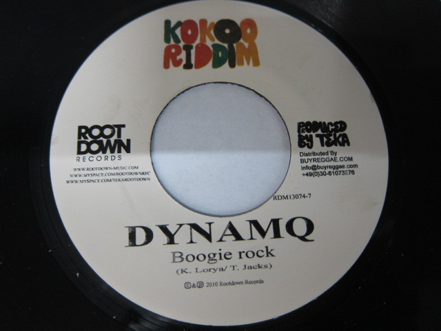 Aside CALI P / TEK DE BEAM / Bside DYNAM Q / BOOGIE ROCK / KOKOO RIDDIM / ROOT DOWN