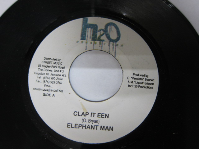 ELEPHANT MAN / CLAP IT EEN / BLUE TOOTH RIDDIM / H2O
