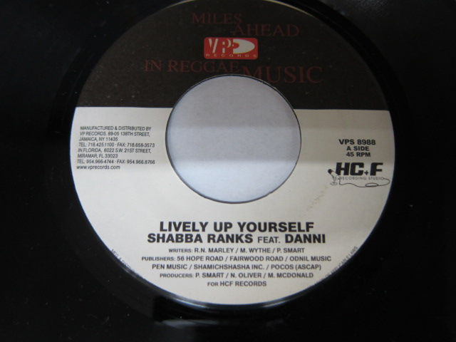 SHABBA RANKS feat DANNI / LIVELY UP YOURSELF / V.P. RECORDS