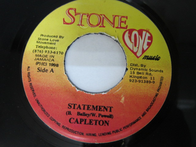 CAPLETON / STATEMENT / STONE LOVE