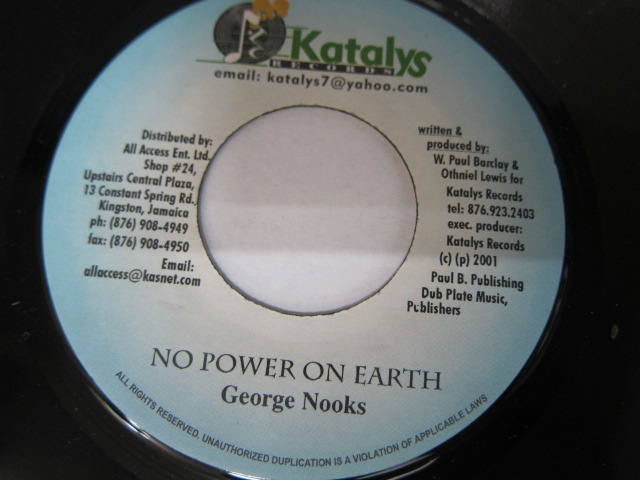 GERGE NOOKS / NO POWER ON EARTH / KATALYS 