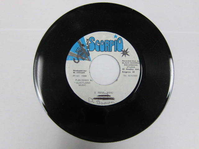 DENNIS BROWN / MISSING YOU  / BLACK SCORPIO