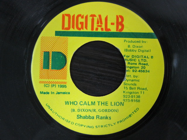 Shabba Ranks / WHO CALM THE LION / DIGITAL-B