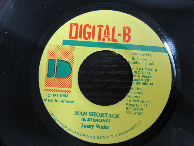Josey Wales / MAN SHORTAGE / DIGITAL-B