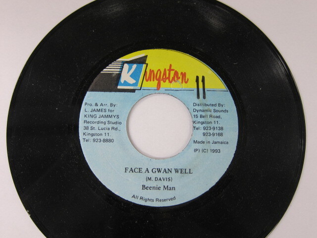 BEENIE MAN / FASE A GWAN WELL / BOY NUH RUN RIDDIM / KINGSTON 11